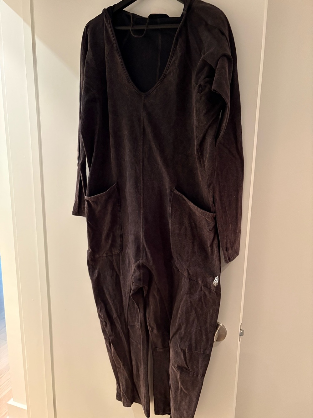 Free People Movement Romper Washed Brown